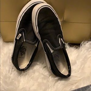 Black slip on vans